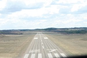 Staff photo/Rhonda Silence Long-range improvements at the Cook County Airport would widen the current runway from 4,200 feet to 5,000.