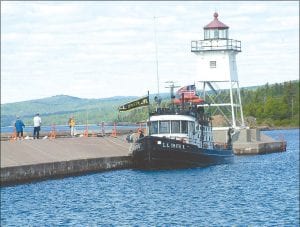 File photo/Rhonda Silence The research vessel L.L. Smith Jr. will be in the Grand Marais harbor once again on June 24 and 25 to offer tours and information about monitoring Lake Superior. This is the sixth season that the Minnesota Sea Grant program has been offered.