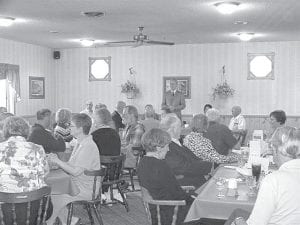 Photo courtesy of Lions & Lioness Club There was a full house at Harbor Light Supper Club for the Grand Marais Lion & Lioness Charter Night celebration on June 9.