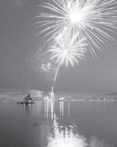 Fireworks over the water are wonderful, whether it's in Grand Marais, Grand Portage, or or Tofte.