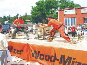 Photo by Niel Atkinson The popular events at Lumber Camp during Fisherman's Picnic will be back this year.