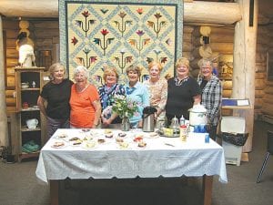 The North Shore Hospital Auxiliary had a pie, coffee & lemonade sale on Saturday, July 11 during the Grand Marais Arts Festival. Serving up delicious pies were Auxiliary members (L-R) Evelyn McDonald, June Olsen, Nancy Lindquist, Mary McElevey, Barbara Erickson, Carol Quaife, Thelma Hedstrom.