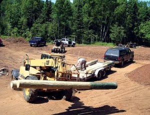 Work is underway on the new Grand Portage State Park Visitors Center.