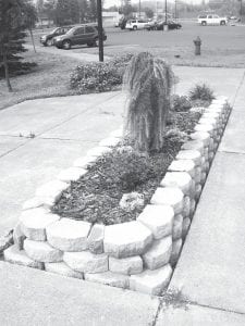 The new garden recently installed by Cook County Master Gardeners at the Arrowhead Center for the Arts in Grand Marais.