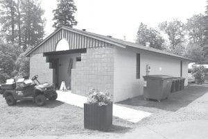 Staff photo/Hal Kettunen The bathhouses at the Grand Marais Recreation Park campground, like this one, see a lot of use.