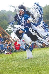 Fancy dancers were a blur of movement and power at the 2009 Grand Portage Traditional Rendezvous Days PowWow, Saturday and Sunday, August 8 - 9.