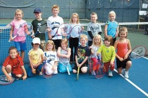 Photos by John Muus Top: 2009 National Junior Tennis League of Cook County - Quick Start 8 & Under Division: (L-R, front) CJ Luehring, Louise Ramberg, Abbey Stoddard, Malin Anderson, Nicklas DeWester, Greta Roth, Anna Hay, and Ella Hedstrom. (L-R, back) Reilly Wahlers, Will Ramberg, Leif Anderson, Amelia Roth, Noah Furcht, and Sophie Eliasen. (Not pictured: Ethan Sporn, Ella Sporn, Tristen Bockovich, Claire LaVigne, Molly LaVigne, Drew Pelletier, Cole Soule).