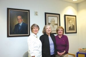 Staff photos/Rhonda Silence The Hospital Auxiliary planning committee members (L-R) Mary McElevey, Evelyn MacDonald, Nancy Lindquist. (Not pictured Carol Quaife).