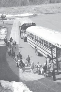 Staff photo/Rhonda Silence Community members are reminded to watch for kids on the way to and from school and getting on and off school buses!