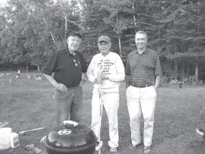 About 35 community members came out to celebrate the expansion and improvements to the Lutsen cemetery, including (L-R) land donor George Nelson, community elder Willard Nelson, and land donor Scott Harrison.