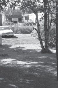 Photo courtesy of Erik W.L. Anderson Several days later, the spot looked like it had always been a parking lot. Owned by Sid Backlund, it is part of a city lot for sale through Backlund Realty. Some remember shopping for agates there at the Alley Agate Shop about 40 years ago.