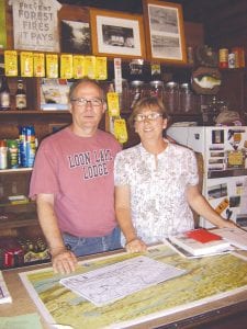 Loon Lake Lodge owners Tom and Terry Caldwell enthusiastically greeted and served guests. They have owned the lodge since 1984. It is one of the few GunflintTrail lodges that have never burned, according to hostess Biz Clark.