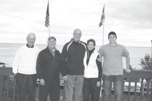 Photos courtesy of Mike Turner A brisk, cool morning turned into a sunny and warm afternoon for the golfers at Superior National at Lutsen on Sunday, October 4. Twenty teams turned out for this year’s North Shore Health Care Foundation fundraiser. Above: Mixed Division winners also posed with celebrity golfer Paul Krause. (L-R) Bill Huron, Larry Christie, Krause, Lisa Malecha and Michael Malecha. Left: Winning in the Elite Division were (L-R) Gene Utecht, Tom Wentworth, Viking Football Hall of Fame star Paul Krause, Mike Jerabek, and Bob Jensen. Lower left: The Men’s Division winners were (L-R) Greg Adams, Joe Boyce, Bob Wenholz, and Rob Sandstrom, posing with Viking Hall of Famer Paul Krause, center.