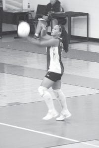 Senior Christina Nelson led the Vikings against Esko with 10 kills and 16 digs.