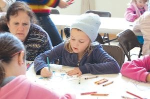 Photos courtesy of the Art Colony Over 50 people visited the Art Colony to make moose puppets on Friday, October 16 for Moose Madness.