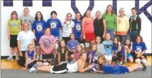 The 2009 volleyball season was a lot of fun for a lot of girls! (L-R, front) Emily Jacobsen, Raina Ryden. (L-R, second row) Coach Kirstin van den Berg, Hannah Toftey, Trace McQuatters, Alicia Smith, Maya McHugh, Jade Wilson, Sarah Toftey, Krissy Backstrom, Tarin Hanson, Zoey Anderson, Sarah Gonzales, Jazzmin Blackwell. (L-R, back) Sara Carman, Lilly Gruber-Schulz, Alex Slanga, Courtney Clyde, Abby Prom, Claire Sherburne, Maranda Deschampe, Mariah Deschampe, Coach Carrie McHugh, Coach Sherri Deschampe, Coach Sue Prom. (Not pictured: Madison Engelhaupt, Natassja Sheils, Haylie Anderson, Shauna Blake, Jasmine Smith, Wellesley Howard-Larsen, Molly Thomas, Hannah VanderHeiden, Julia Larsen, Ashley Smith).