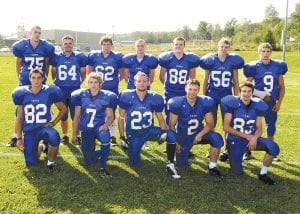 Photo by Bruce Johnson ~ brucejohnsonphoto.com Wrapping up the season are seniors (L-R, front) Raul Piccone, Alex Senty, James Groth, Jacob Rude, Christian Cole. (L-R, back) Mike Austin, Korey Thoreson, Darryl Hansen, Brock Hommerding, Cody Anderson, Skyler Johnson, Kipp Sande.