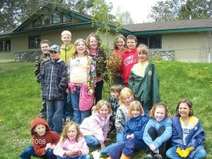 Last year, Birch Grove Community School students were invited to the US Forest Service Tofte District office to a lunch and tree planting in honor of the Superior National Forest’s Centennial celebration. The students had a great time doing this, and now their efforts on that day are engraved in granite in the front of the building next to the Gitchi-Gami Bike Trail. The Birch Grove Community School students were delighted to be included in the celebration!