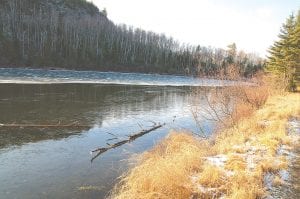 Ice is starting to form on Cook County lakes. Dennis and Mickey Chick enjoyed a hike to Spen Lake, near Hungry Jack Lake on Thanksgiving weekend. Hungry Jack has also started freezing.