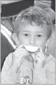 Photo courtesy of the school Enjoying a healthy snack at Sawtooth Elementary!