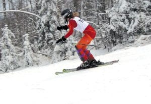 Photo by Jennifer Fenwick The racecourse was tough at Spirit Mountain on January 14, but the Alpine Vikings demonstrated their depth. Signe Larson made the main podium, capturing third place at Spirit Mountain in a field of 76 racers.