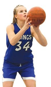 The Viking girls’ basketball team had two more wins last week against the Babbitt Lady Knights and the Wrenshall Wrens. Brea Boomer led the Vikings with 14 points in the home game against the Wrens on January 29.