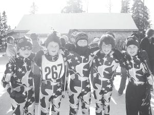 The Cook County Nordic Ski team “Posse”—Ben Resek, Roman Schnobrich, Joe Rauzi, Will Seaton, Pete Summers—looked sharp at the Friday, January 29 Cook County Invitational at Pincushion Mountains.