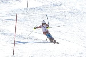 Logan Backstrom shows how it’s done in the slalom course. Logan Backstrom finished 4th in the 10-11 year-old division.