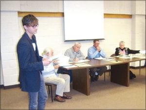 On March 17, CCHS Junior Will Brandenburg implored the school board to find a way to keep teachers and educational options that are especially valuable as they consider budget cuts.