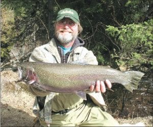 Bruce Zimpel caught this 26-inch rainbow trout on March 19, 2010 while river fishing on Lake Superior’s North Shore (exact location not disclosed!).