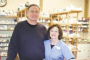 Bob and Elaine Sample are thrilled to be working at Arrowhead Pharmacy and living in the county. Bob is the pharmacy's general manager and main pharmacist.