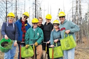 This energetic group of tree planters, like all the others, is invited to return once again to help assist with the Gunflint Green Up. Thank you, volunteers!