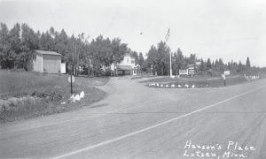 Roger Hagberg shared these vintage postcards, found in the belongings of his parents, Carl and Elizabeth Hagberg. There are several old cards from sometime in the late 1940s. This postcard of “Hanson’s Place” in Lutsen is the current site of Clearview General Store. The Cook County News-Herald heard from Sue Popham of Grand Marais about last week’s Historical Reflections photo of a gathering of Grand Marais women. The unidentified woman in the front row was Emma Leng, Sue’s great-grandmother. Sue said she has very fond memories of “Gran Leng.”