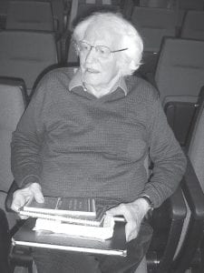 Robert Bly, renowned poet and leader of an American’s men’s movement, gave a poetry reading at the Arrowhead Center for the Arts May 5, 2010. A Minnesota native, Bly read from his early works, which contemplated midwestern farm life, from his Viet Nam-era works, which promoted social consciousness and activism, and from more recent works, showing his progression through various life stages. Speaking in short, poetic bursts of thought, he answered audience questions and encouraged would-be writers.