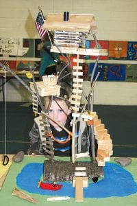 The Sawtooth Mountain Elementary School Science Fair was held Thursday, May 6 with 75 interesting entries. Above: Nearly everyone has dreamed of building the ultimate tree house. Here is Caleb Benedix’s vision.