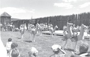 This photo from Dale Saethre of Grand Marais and Ormond Beach, Florida shows the Laura Grant Dancers performing at the Grand Portage National Monument in 1960. Saethre recalls that it was a cold and rainy summer.