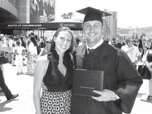 Craig Edward Georg graduated with a bachelor of arts in mass communication from the University of Tampa on Saturday, May 8, 2010. The 128th commencement of the Florida university was held at the St. Pete Times Forum. The commencement speaker was AMX CEO Rashid Skaf, a 1992 graduate of the university. Skaf gave a powerful speech, advising the Class of 2010 to not set limits on what they could do. Push yourself, he said. Craig graduated with an overall GPA of 3.25. He is currently employed as a broadcast producer at WUSF public radio in Tampa. Craig is the son of Tina Hansen of Grand Marais and Frank Georg of Hopkins, MN.