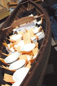 Chowder bowls boated up and ready to be filled with samples by North Shore chefs.