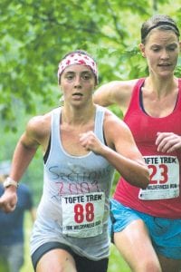 Sarah Allen of Duluth and second place finisher Sonja Ellingson, also of Duluth, were just six seconds apart.