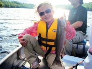 This cute little girl named Liz had a great day of fishing at an undisclosed lake with her parents and Vince Ekroot of Little Vince’s Guide Service. Vince didn’t get her full name or hometown—“I’m a fishing guide, not a reporter,” he said. And by the number of group shots with multiple fish he shared, he’s a good one.