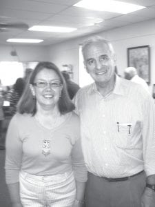 Just four days before winning the August 10 primary, Minnesota Governor Candidate Mark Dayton and running mate Yvonne Prettner Solon visited with voters at the Grand Marais Senior Center.