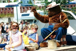 The U.S. Forest Service had cute kids, cool costumes, and Smokey Bear. They won an award for “Most Original Float.”