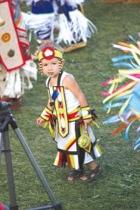 There were dancers of all ages on the powwow grounds, “dancing their style” to the song of 28 drum groups.