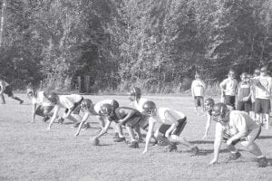 Football practice began in earnest last week as the Cook County Vikings greeted 28 players for workouts. Head Coach Mitch Dorr said he feels this year’s team will be young but very competitive, with an emphasis on speed and skills rather than size and brute strength. The players will don pads and full gear next week as they work themselves into shape for the season. Come out and see the Vikings play their intersquad scrimmage on Wednesday, Aug. 25 at 7 p.m.