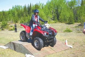 Cassidy Gecas of Grand Marais was one of the students who participated in the last DNR youth ATV safety training course held in Cook County. The DNR and Cook County ATV Club would like to see more youths take the course, which includes classroom and field testing. The ATV Club also encourages adults to take the independent study CD course and to follow the safety rules.