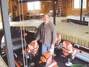 The Minnesota Department of Natural Resources (DNR) encourages people to follow this man’s example of having lifeboats available for anyone who boards his boat. Regardless of length, all boats except sailboats, must have a readily accessible U.S. Coast Guard approved PFD for every person on board.