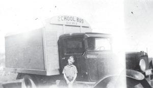 Parents are preparing to send their children back to school— clothes shopping, stocking supplies, and talking about riding the school bus. The school bus looked quite different in this Cook County Historical Society photo. The photo is marked simply “School bus, Mineral Center, Jerome Wall, 1936.”