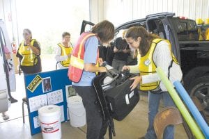 As part of the Health & Wellness Fair held during the fair, a carseat safety clinic was held at the Grand Marais Fire Hall.