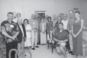 A gathering of Lundie cabin and homeowners attended the Lundie-in-the-City home tour and silent auction at the Fiterman House on Lake of the Isles in Minneapolis July 25.