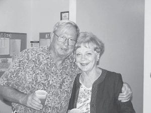 Lion Gene Erickson and his wife, Lioness Barb Erickson were among the Lions relaxing after all the summer events.